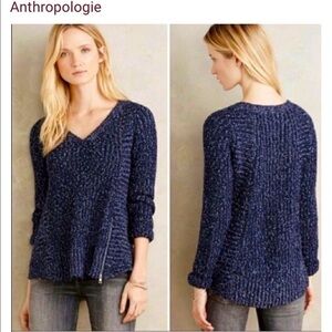 NWT Anthropologie - Moth - Blue Sweater - Sz Small